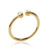 Open ring ELSA in gold-plated