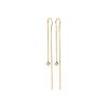 Dandling earrings AUDE in gold-plated