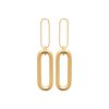 Dandling earrings AMBRE in gold-plated