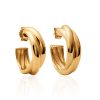 Ear hoops ADÈLE in gold-plated