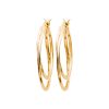 Ear hoops ALBA in gold-plated