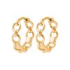Ear hoops CLARA in gold-plated