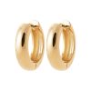 Ear hoops ARIA20 in gold-plated