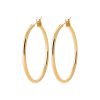 Ear hoops LOLA30 in gold-plated