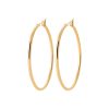 Ear hoops in gold-plated LOLA40