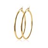 Ear hoops in gold-plated LOLA50