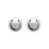 Earrings CLARA8 in rhodium-plated silver