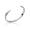 Open Bangle ESMÉE in rhodium-plated silver