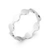 Ring ALEX in rhodium-plated silver