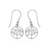 Dandling earrings EDEN in rhodium-plated silver