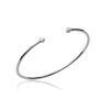Open Bangle ELSA in rhodium-plated silver