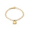Bracelet LOCK in gold-plated