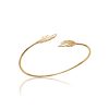 Bangle FLORA in golden plated