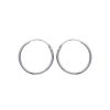 EARRINGS HOOPS IN SILVER