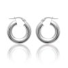 Boucles d'oreilles créoles en argent