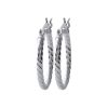 Boucles d'oreilles créoles en argent