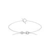 Bracelet en argent rhodié