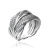 Bague Alizée en argent rhodié et zirconium