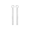 Boucles d'oreilles Andrea en argent rhodié