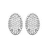 Boucles d'oreilles en argent rhodié et zirconium