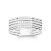 Bague Gina en argent rhodié