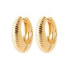 Boucles d'oreilles Nicky en plaqué or