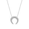 Collier en argent rhodié