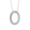 Collier en argent rhodié