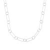 Collier en argent rhodié