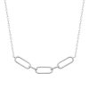 Collier en argent rhodié