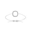 Bracelet en argent rhodié