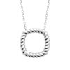 Collier en argent rhodié