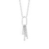 Collier Anaïs en argent rhodié