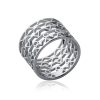 Bague en argent rhodié