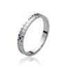 Bague en argent rhodié