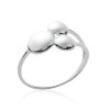 Bague en argent rhodié