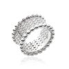 Bague en argent rhodié