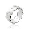 Bague en argent rhodié