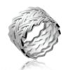 Bague en argent rhodié
