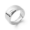 Bague en argent rhodié