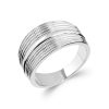 Bague en argent rhodié