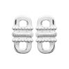 Boucles d'oreilles en argent rhodié