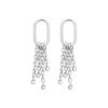 Boucles d'oreilles Anaïs en argent rhodié