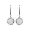Boucles d'oreilles en argent rhodié