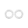 Boucles d'oreilles en argent rhodié