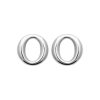 Boucles d'oreilles en argent rhodié
