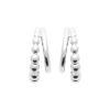 Boucles d'oreilles Renata en argent rhodié