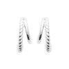 Boucles d'oreilles Renata en argent rhodié