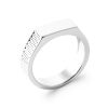 Bague en argent rhodié