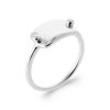 Bague en argent rhodié